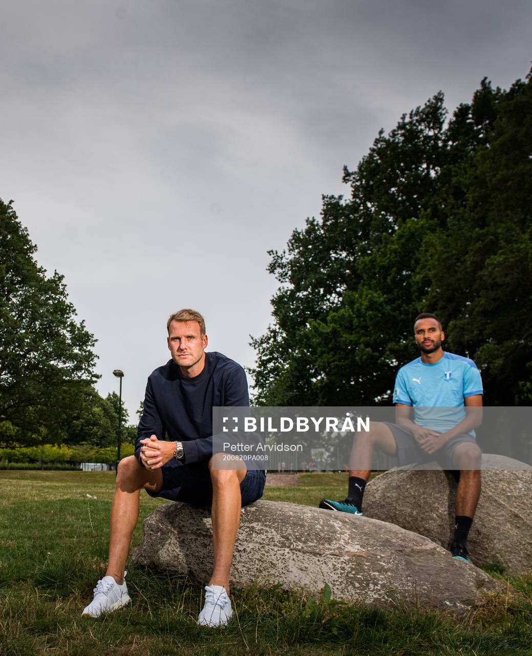 Malmö FFs Isaac Kiese Thelin och Ola Toivonen