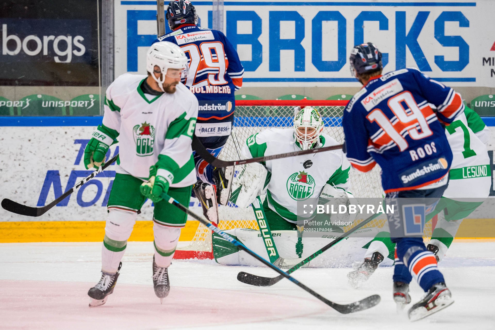 Rögles målvakt Johan Gustafsson