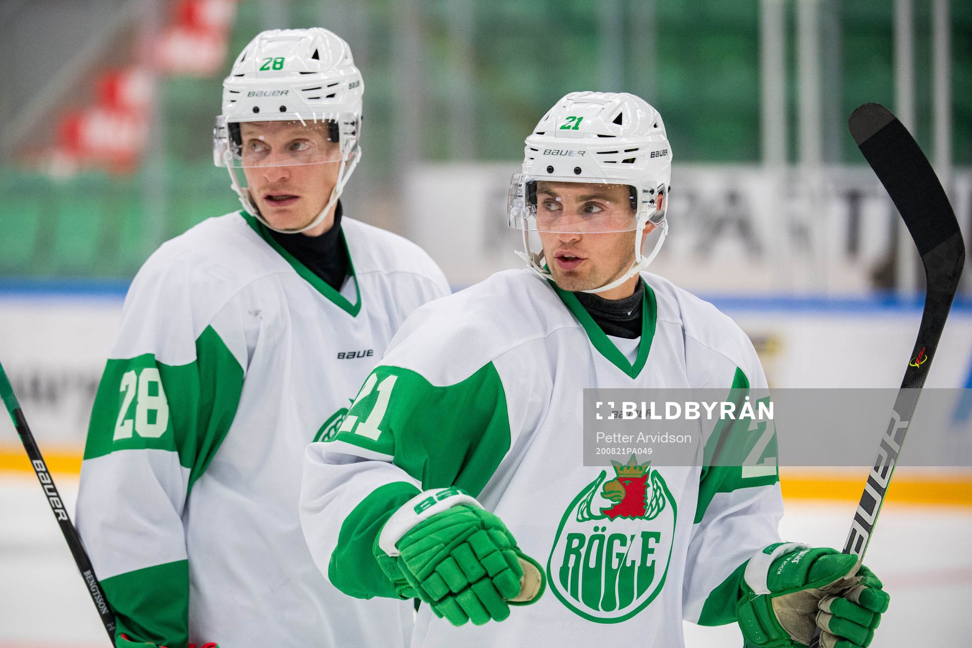Rögles Anton Bengtsson och Nils Höglander