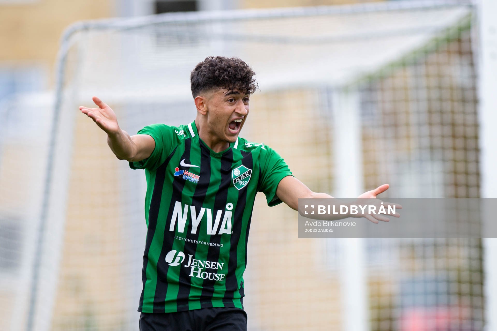 Högaborgs Ahmad Abed  agerar