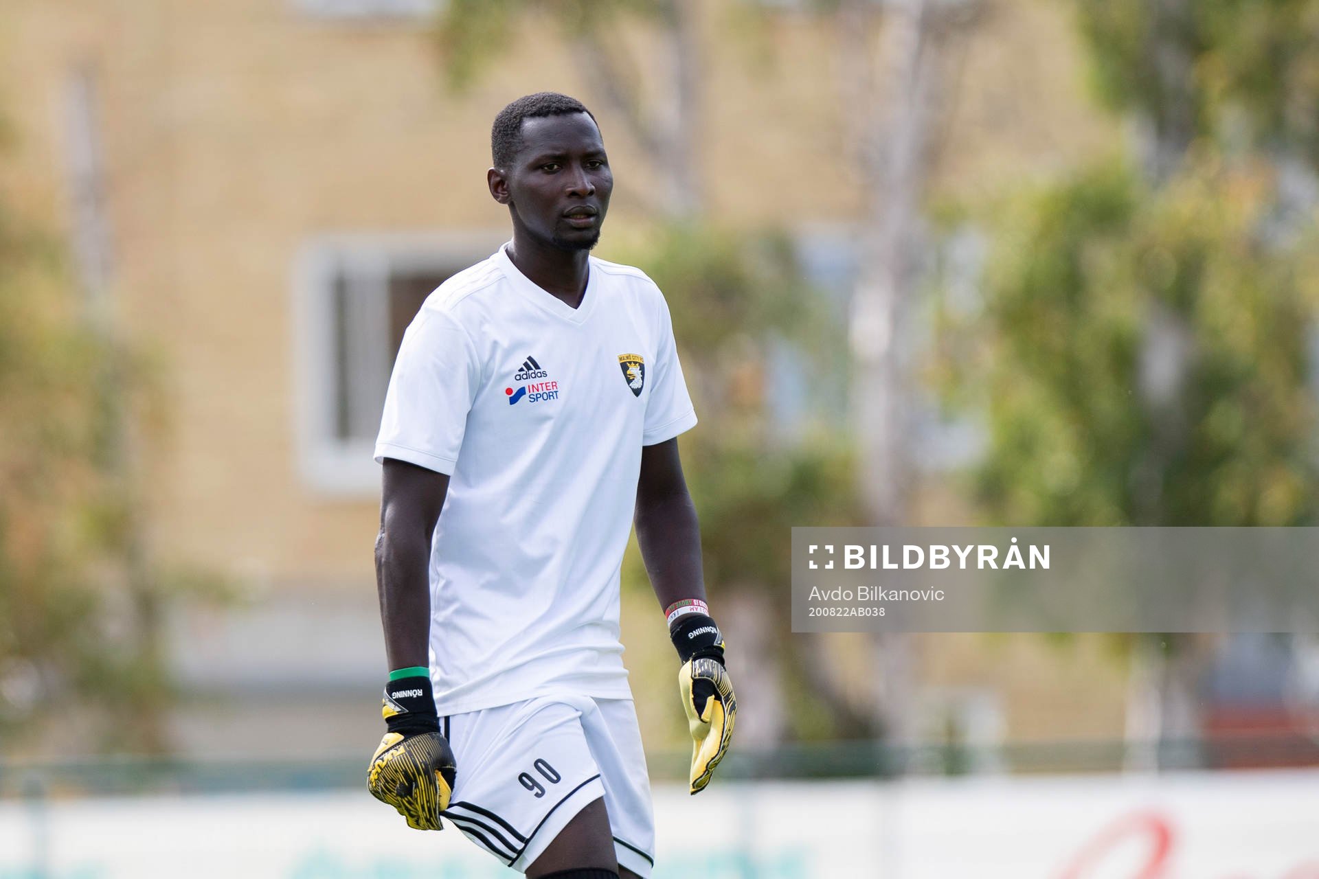 Malmö Citys målvakt Ronald Lubwama