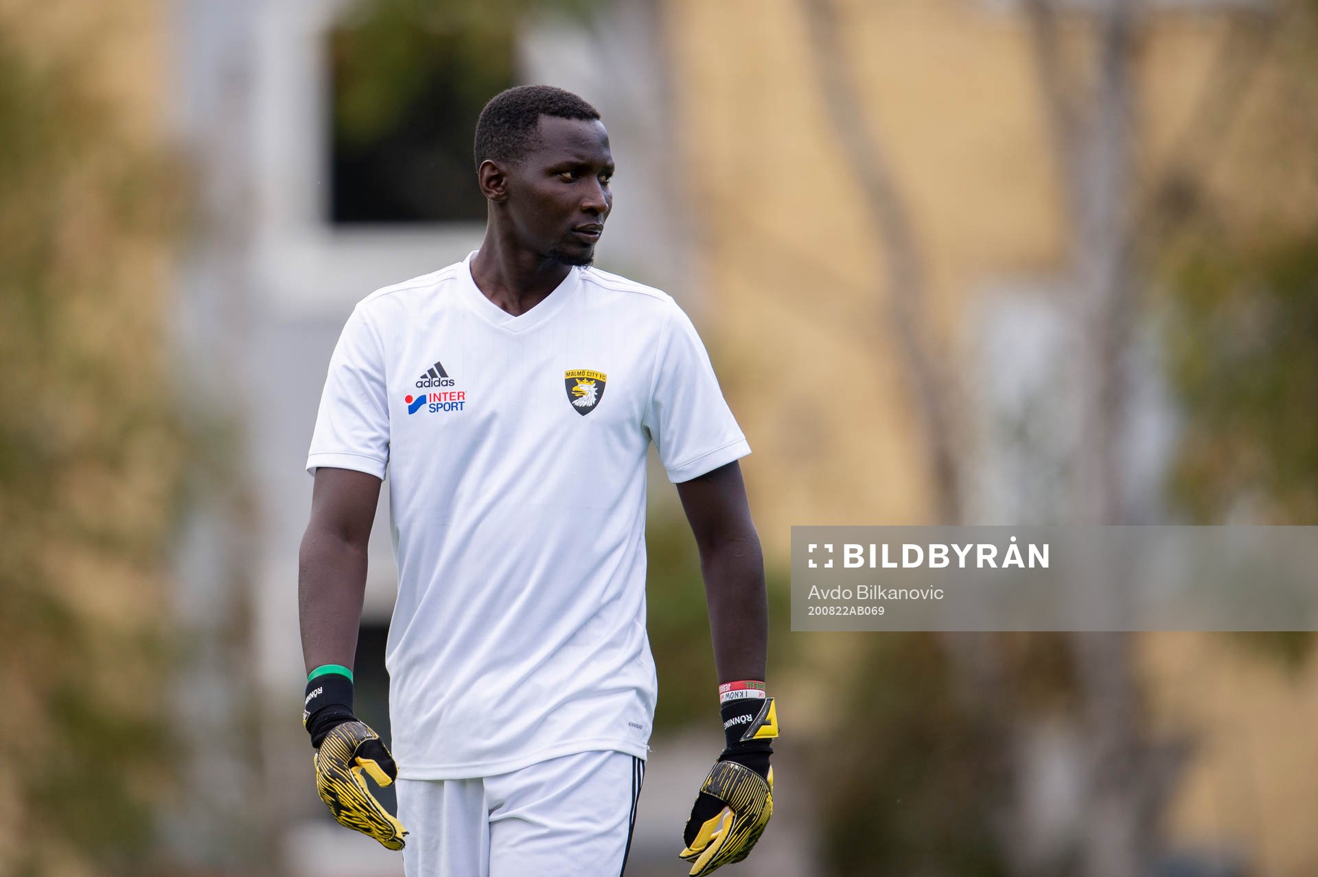 Malmö Citys målvakt Ronald Lubwama