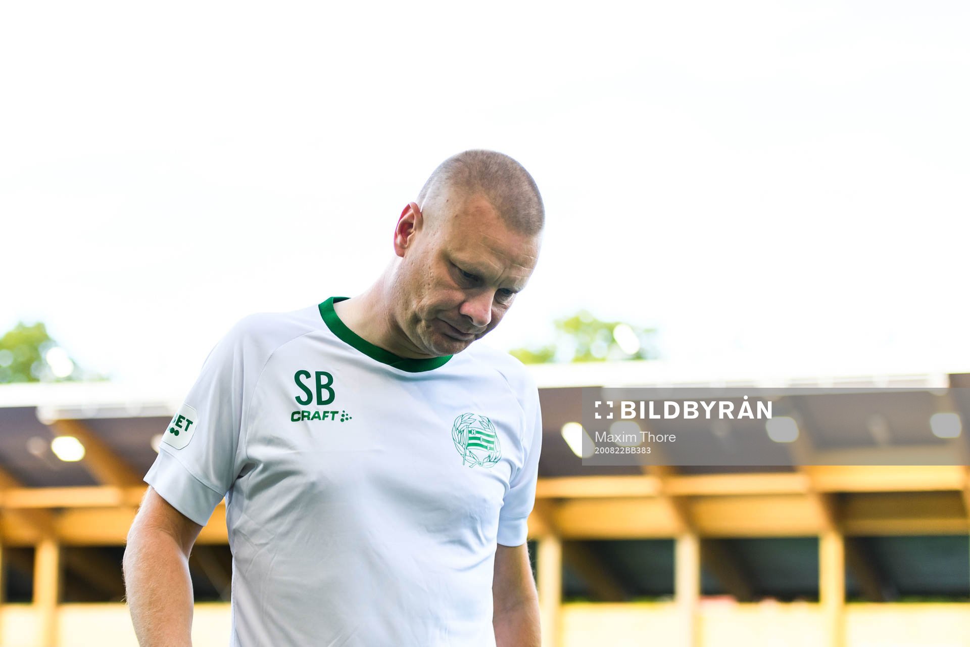 Hammarbys tränare Stefan Billborn deppar
