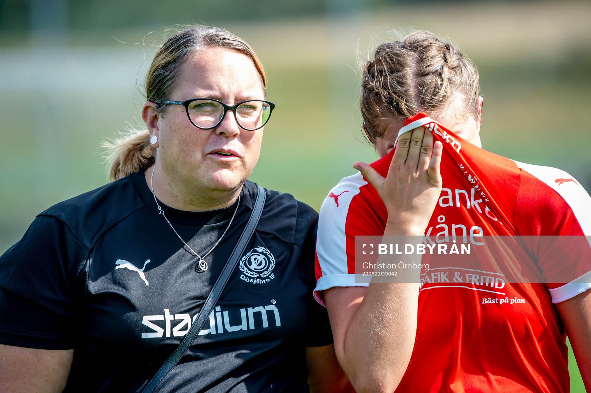 Dösjöbros lagledare Maria Malm Svensson och Emelie