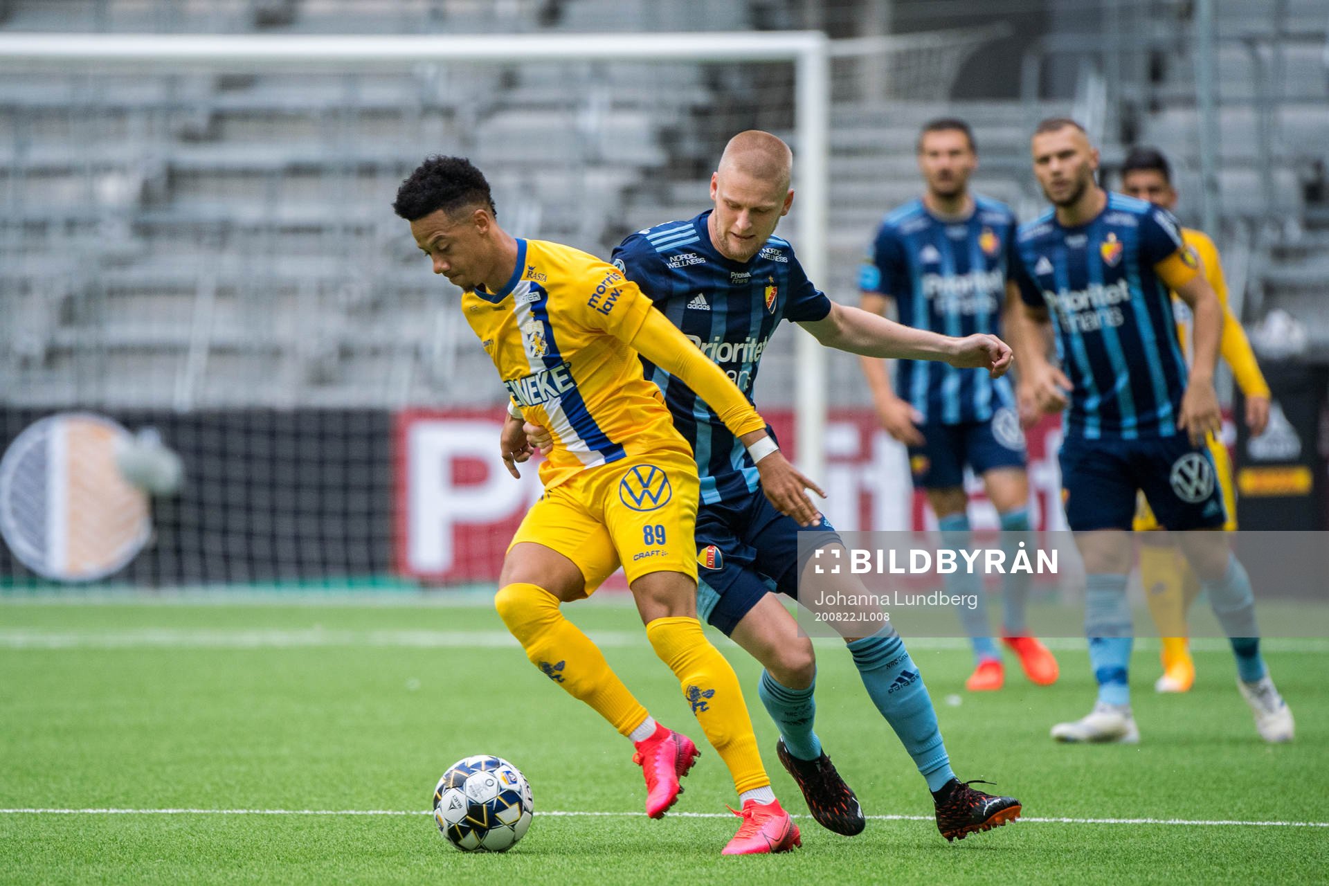 IFK Göteborgs Tobias Sana och Djurgårdens Kalle Holmberg