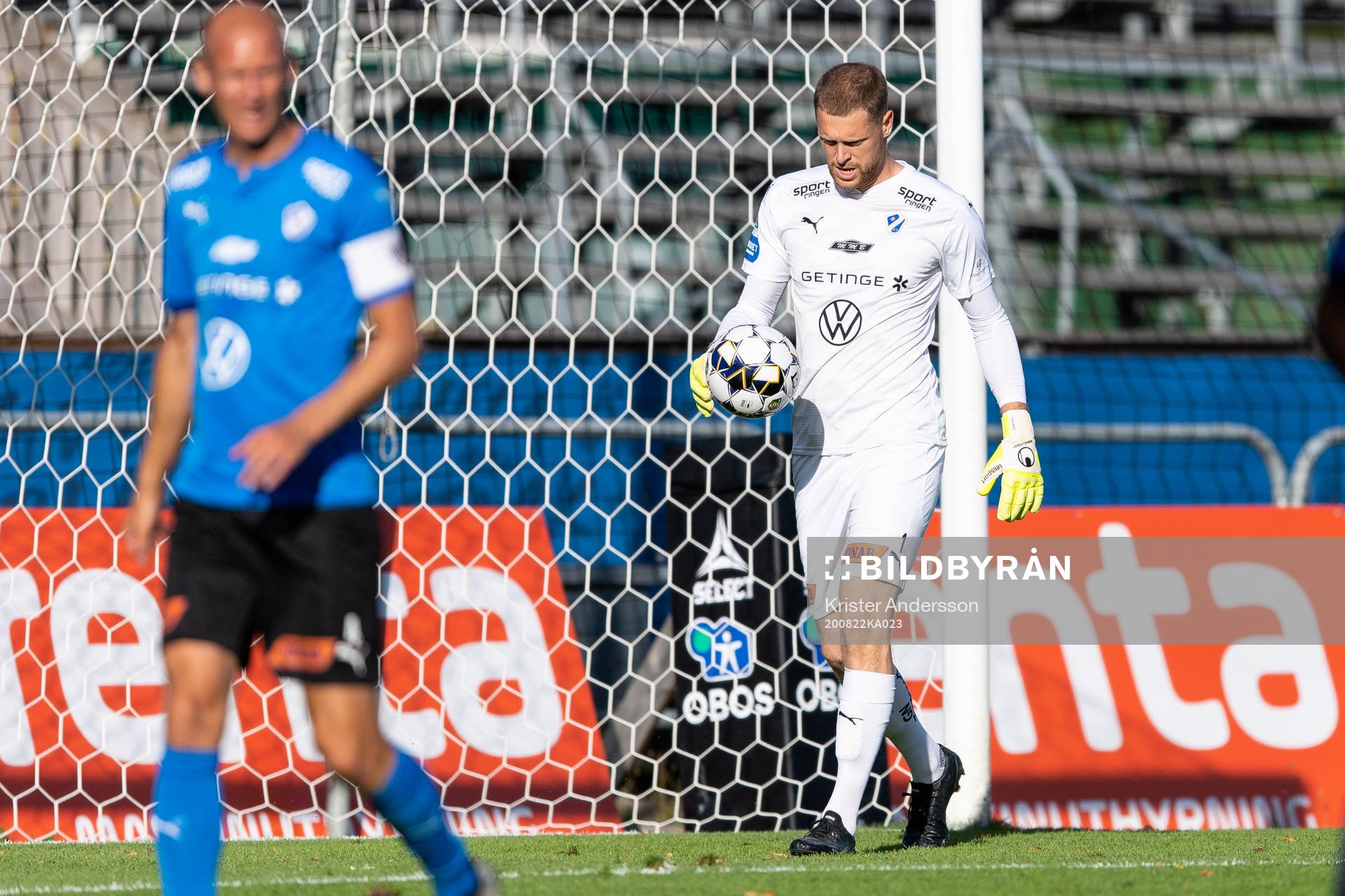 Halmstads målvakt Malkolm Nilsson Säfqvist