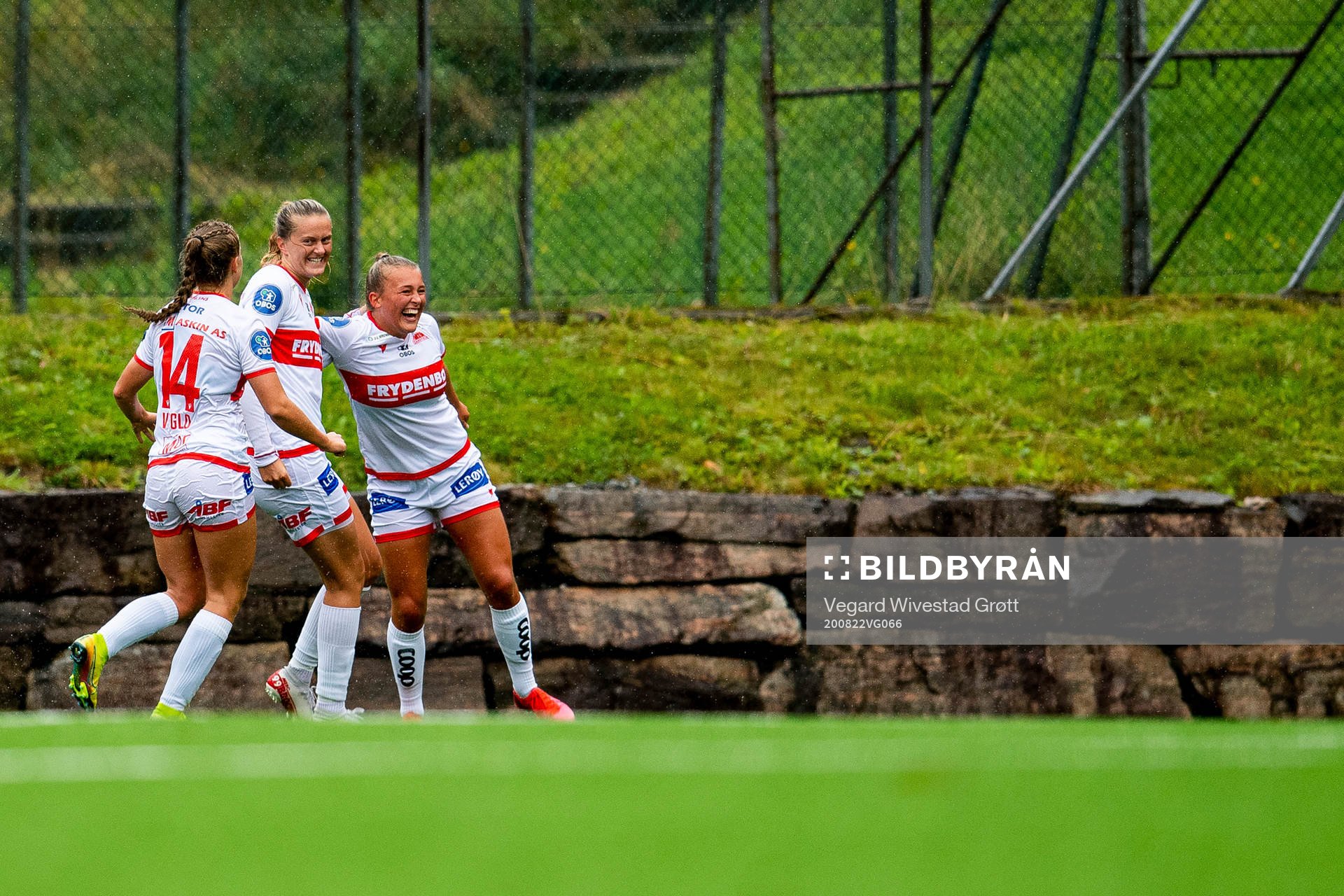 Maria Dybwad Brochmann of Sandviken celebrates with
