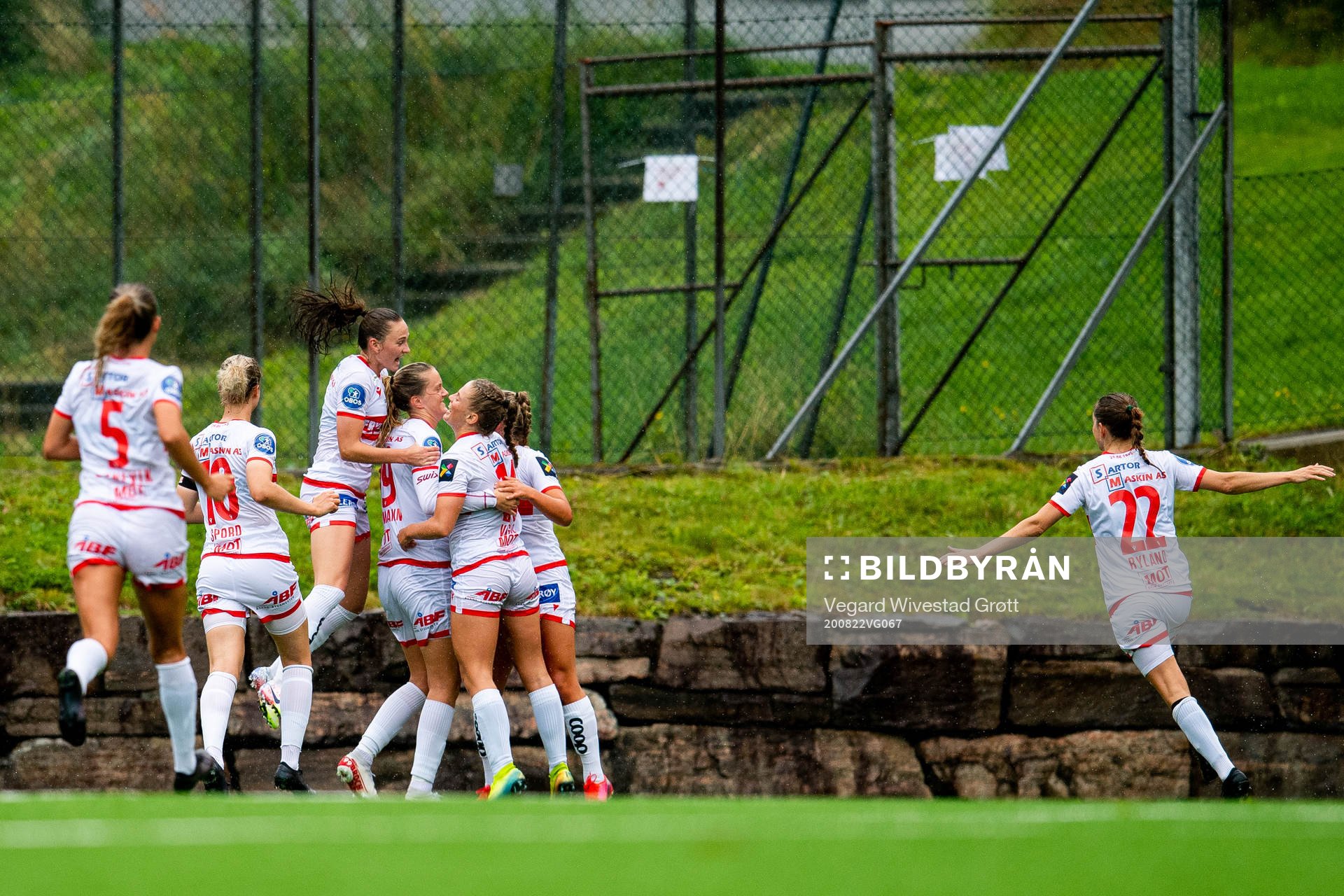 Maria Dybwad Brochmann of Sandviken celebrates with