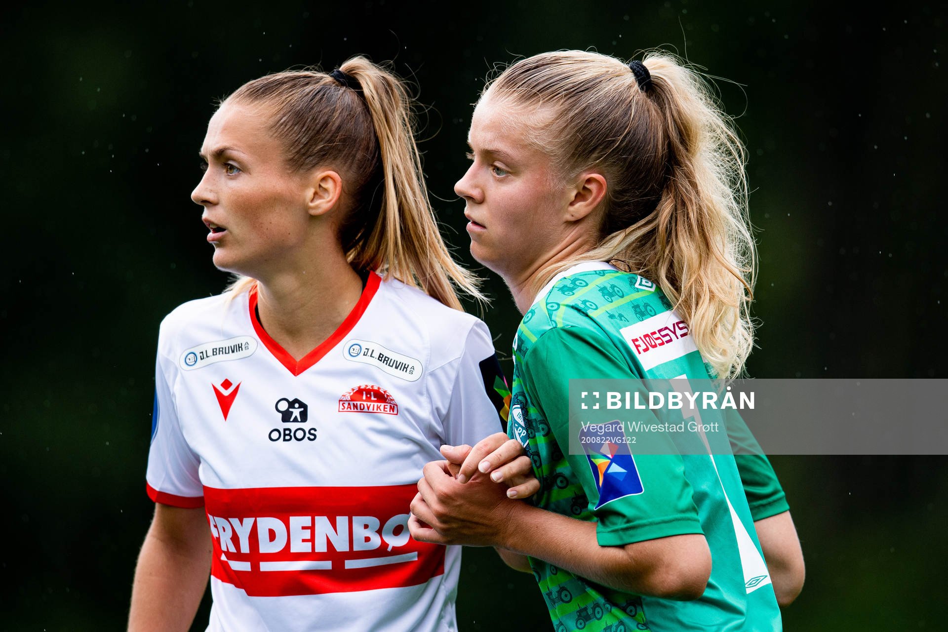 Marina Heggernes Jensen of Sandviken and Mille Aune of Klepp