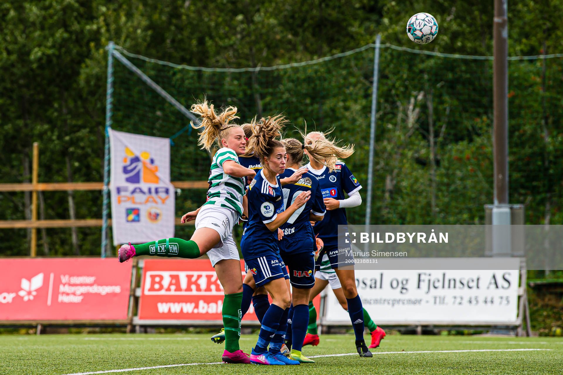 Dina Hellebust Hegerberg of KIL/Hemne scores the 1-0 goal