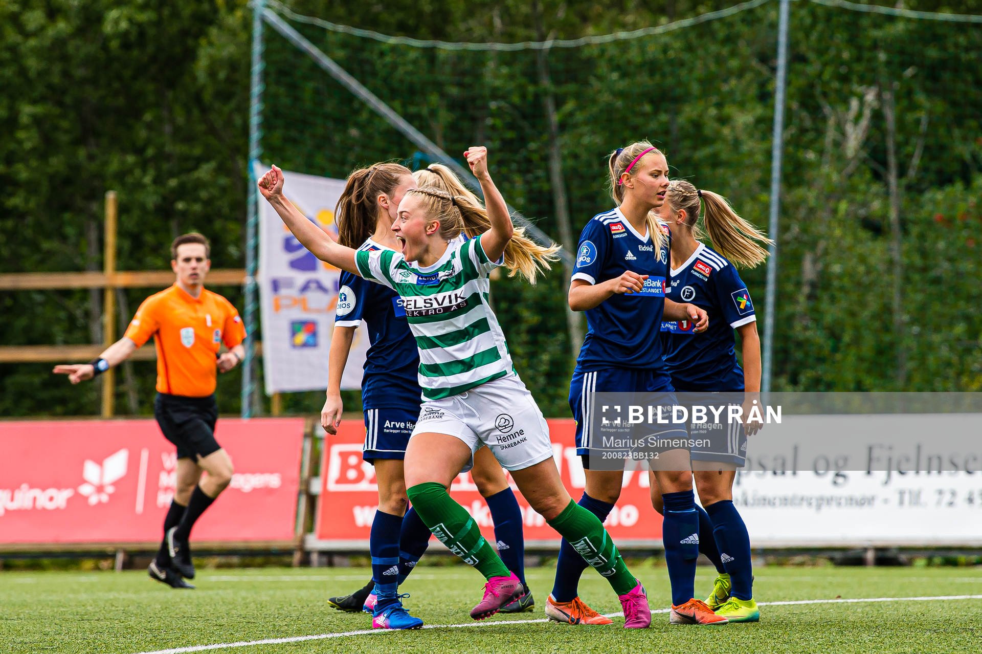 Dina Hellebust Hegerberg of KIL/Hemne celebrates