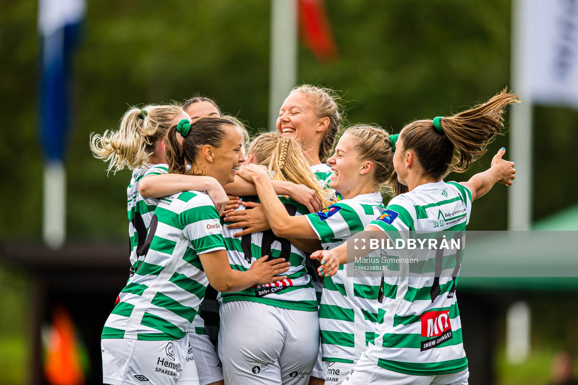 Dina Hellebust Hegerberg of KIL/Hemne celebrates