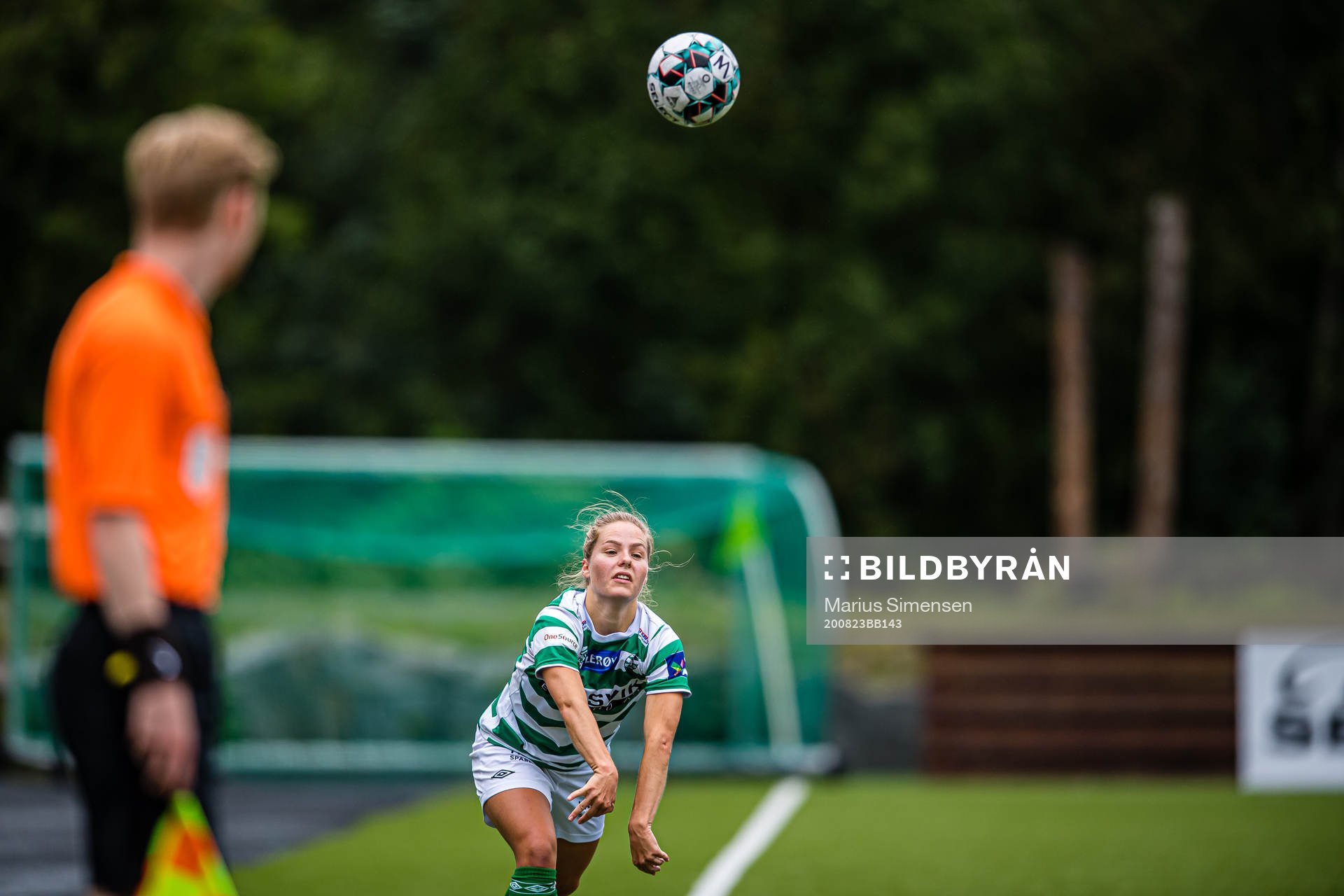 Ingrid Amalie Hoftun Bjerksæter of KIL/Hemne during the 1. divison football match between KIL/Hemne and Fart on August 23, 2020 in Kyrksæterøra.
