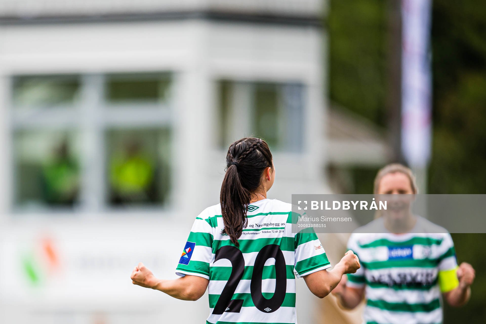 Sara Kristine Bantan Eggesvik of KIL/Hemne celebrates