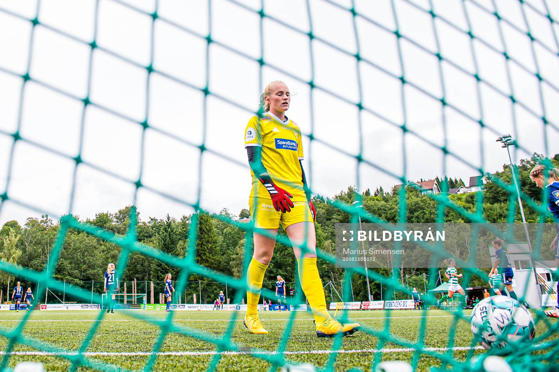 Goalkeeper Beate Bakken Engeli of Fart looks dejected