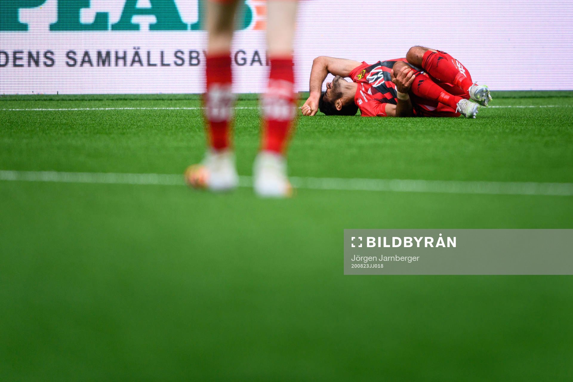 Östersunds Rewan Amin har ont