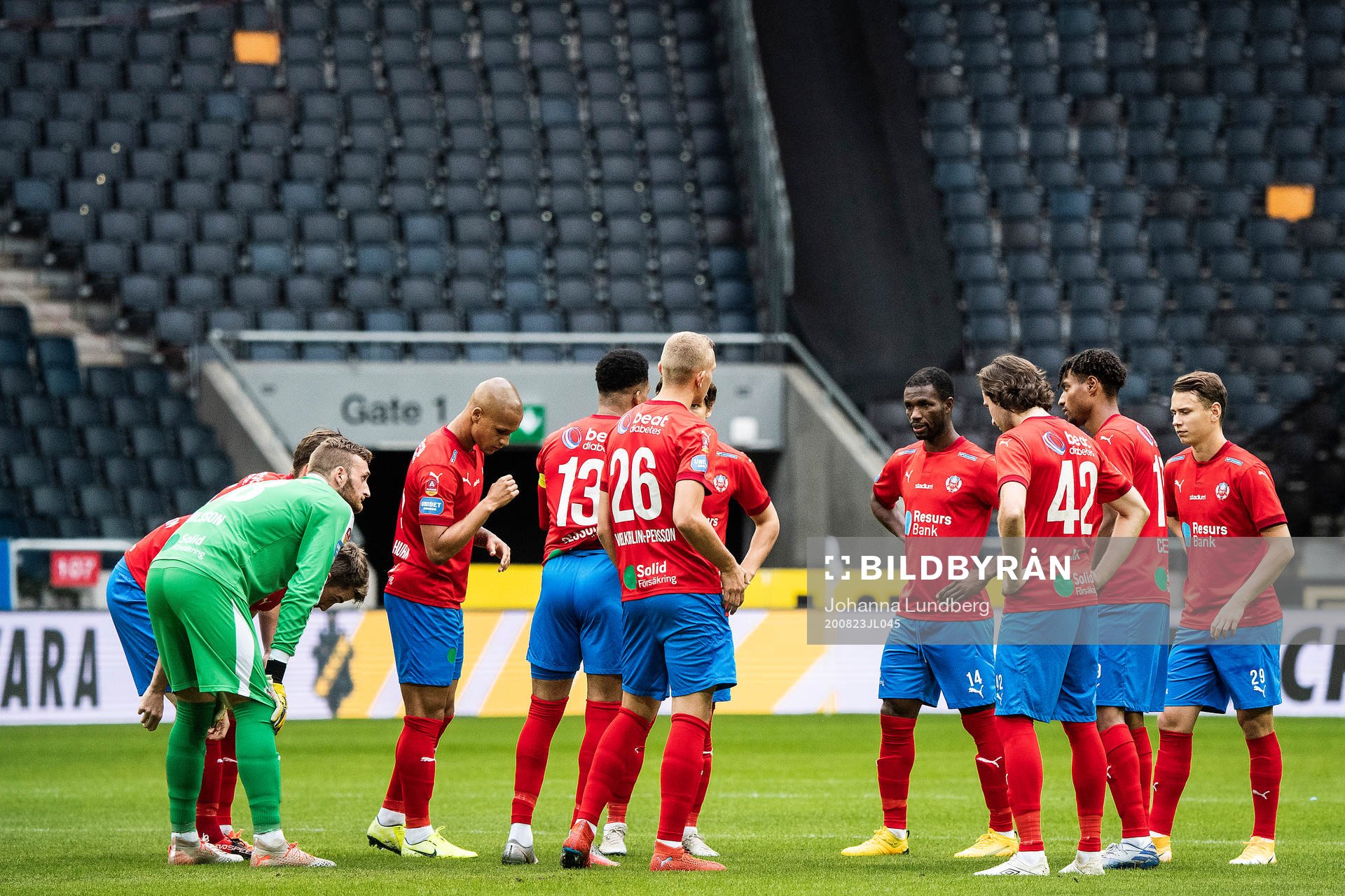 Helsingborgs spelare samlas