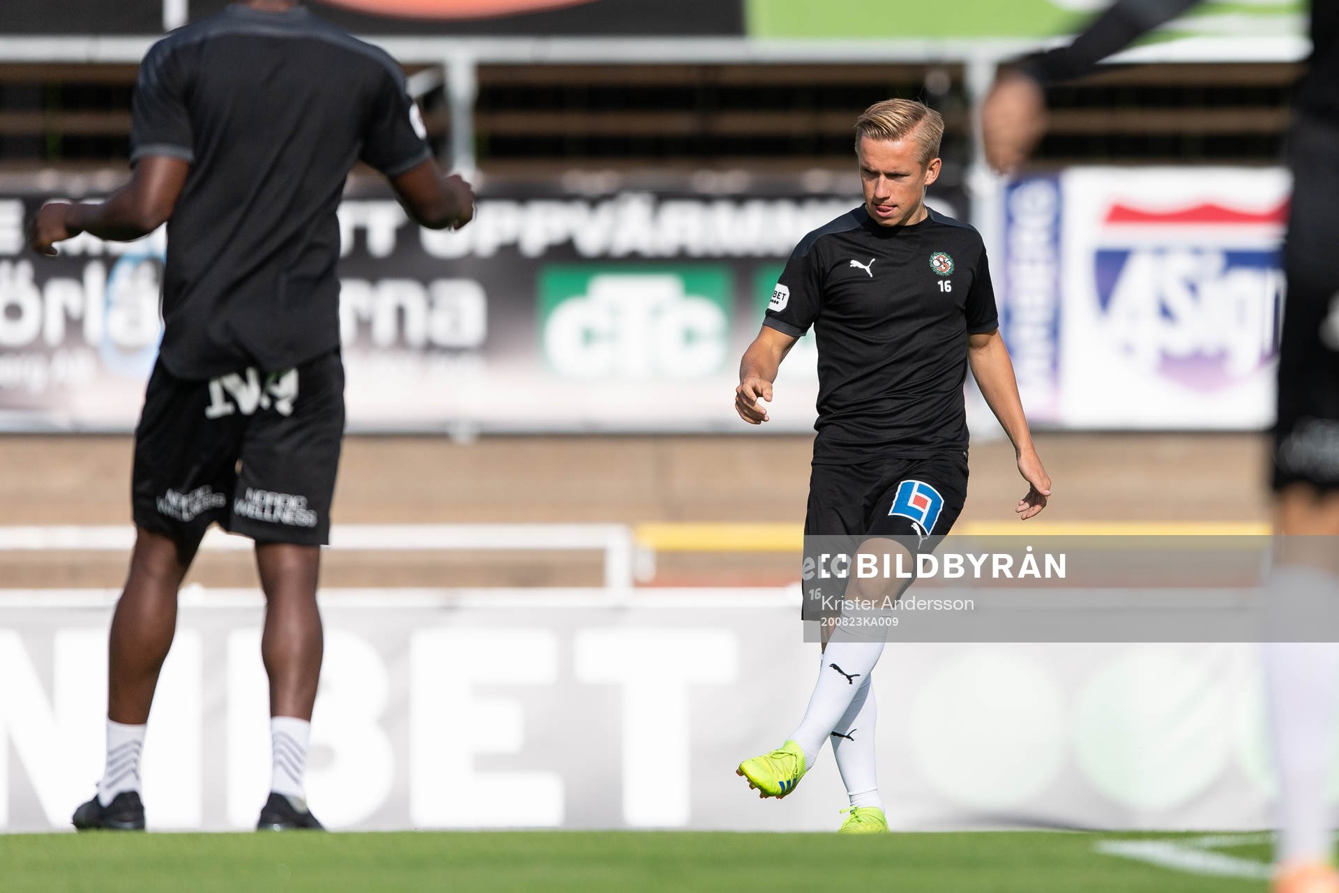 Örebros David Seger före fotbollsmatchen i Allsvenskan