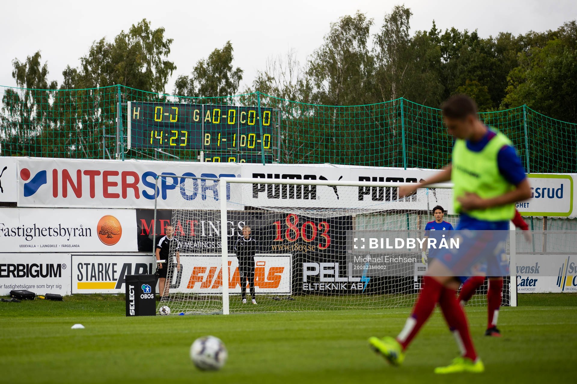 Matchklockan på Skarsjövallen, spelet återupptas där
