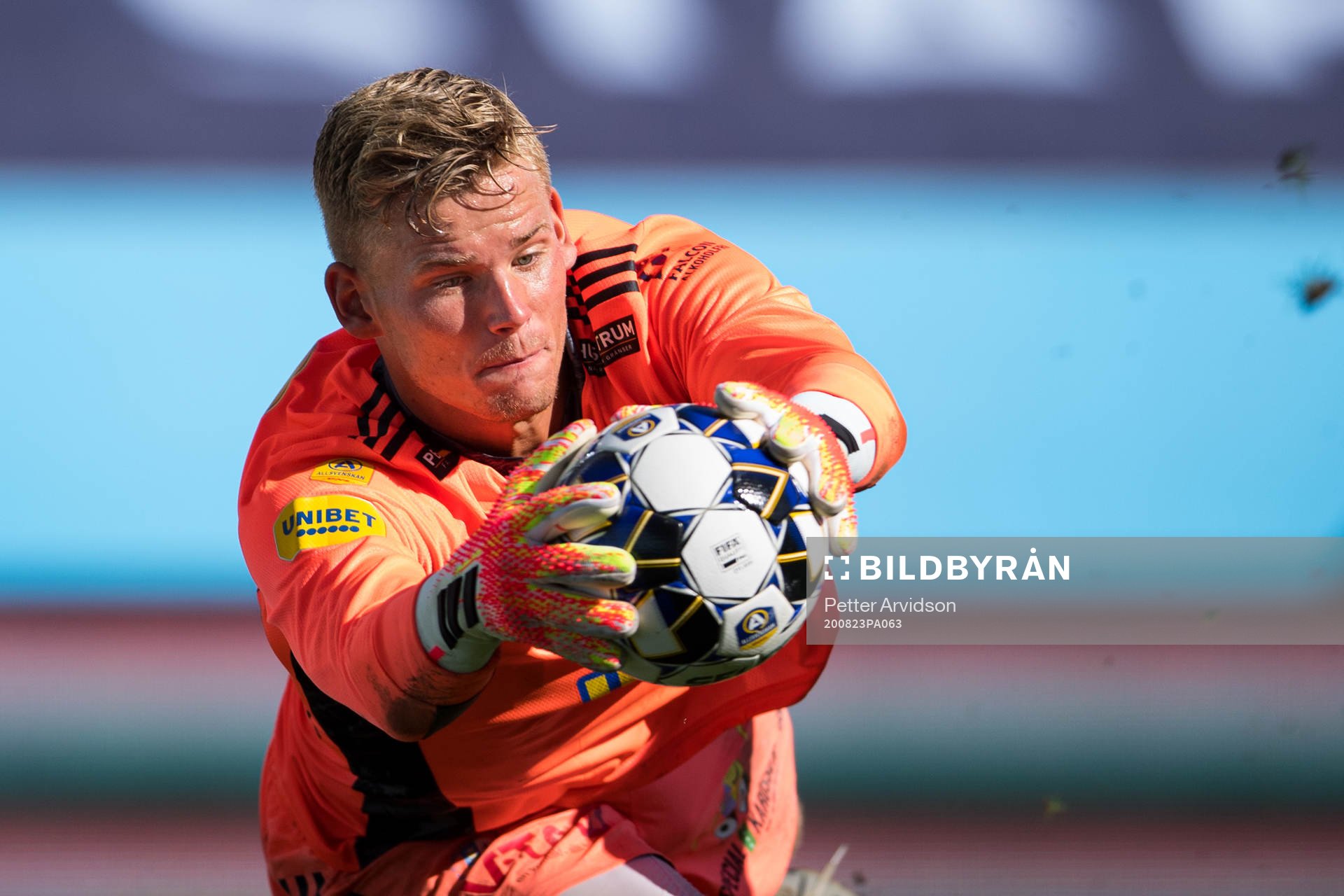 Falkenbergs målvakt Johan Brattberg