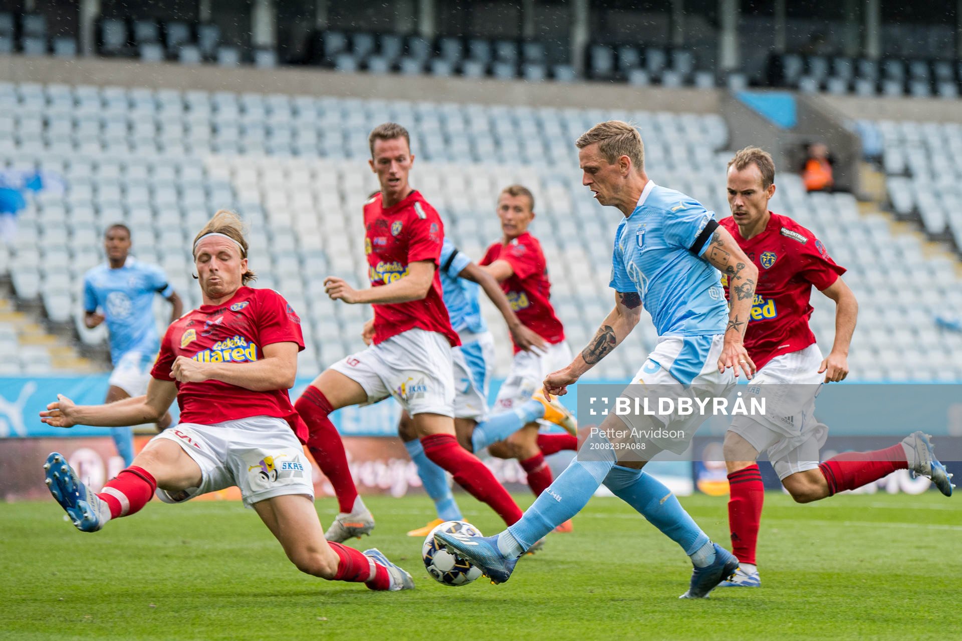 Malmö FFs Sören Rieks och Falkenbergs Carl Johansson