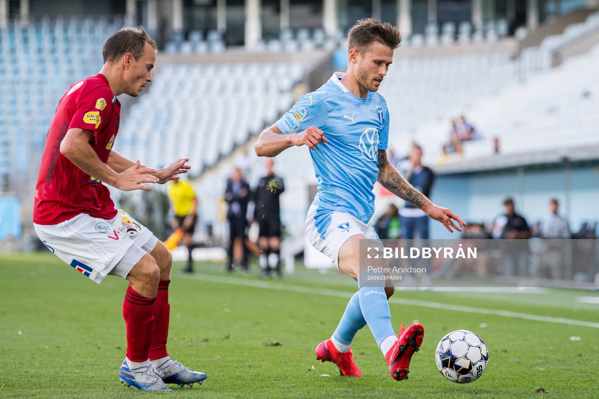 Falkenbergs Anton Wede och Malmö FFs Arnór Traustason