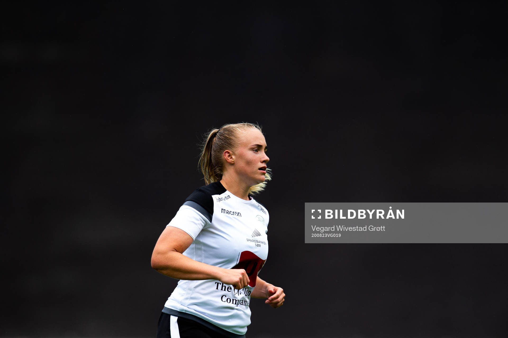 Ingrid Bergland of Amazon Grimstad during the 1. division football match between Åsane and Amazon Grimstad on August 23, 2020 in Åsane.
