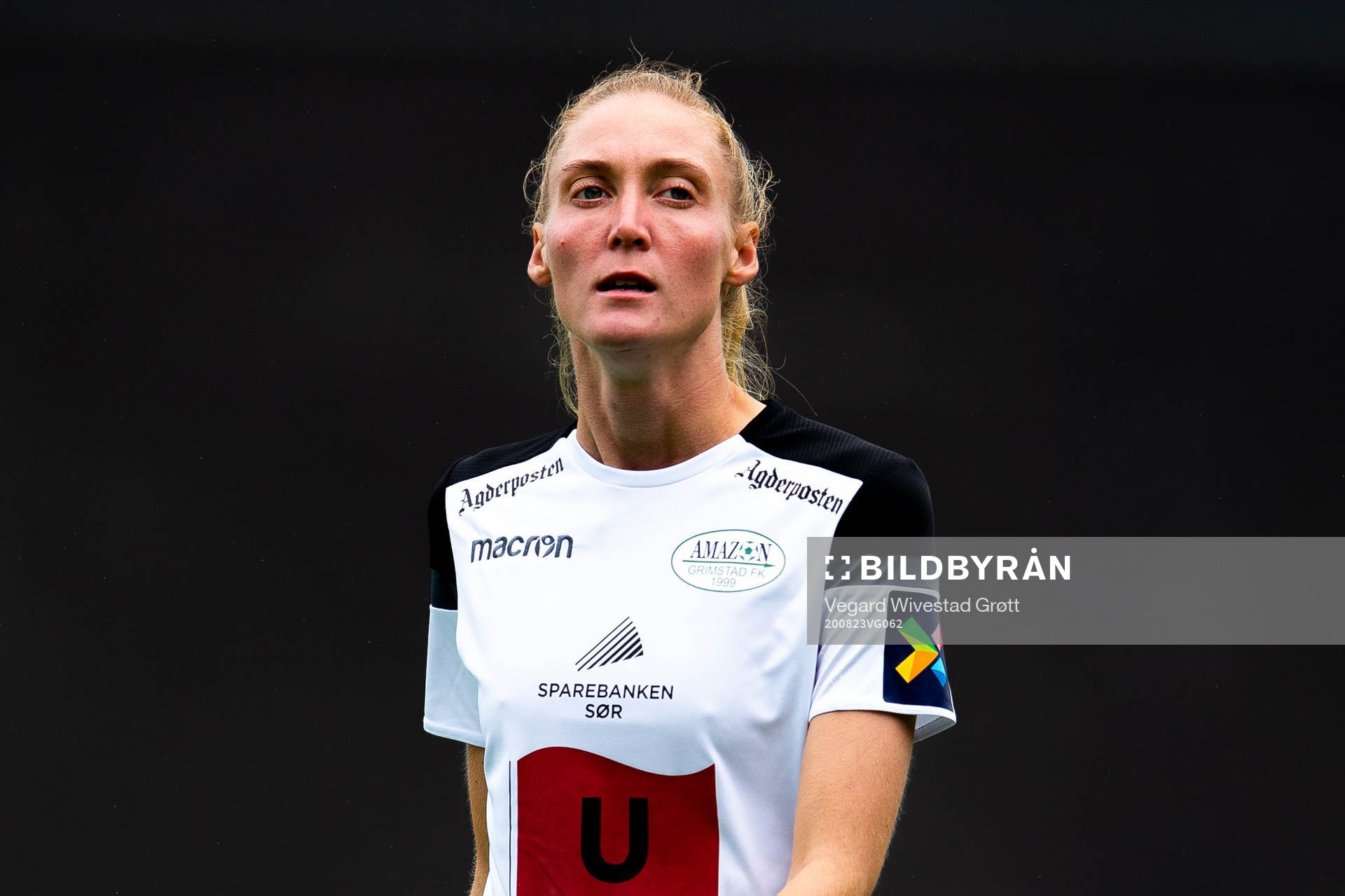 Mette Lorentzen of Amazon Grimstad during the 1. division football match between Åsane and Amazon Grimstad on August 23, 2020 in Åsane.