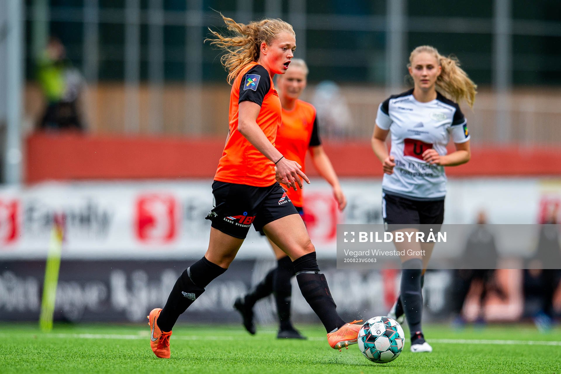 Thea Notland of Åsane during the 1. division football match between Åsane and Amazon Grimstad on August 23, 2020 in Åsane.