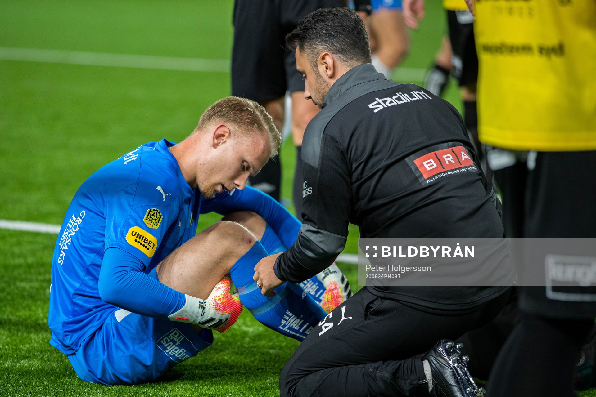 Häckens målvakt Pontus Dahlberg har ont