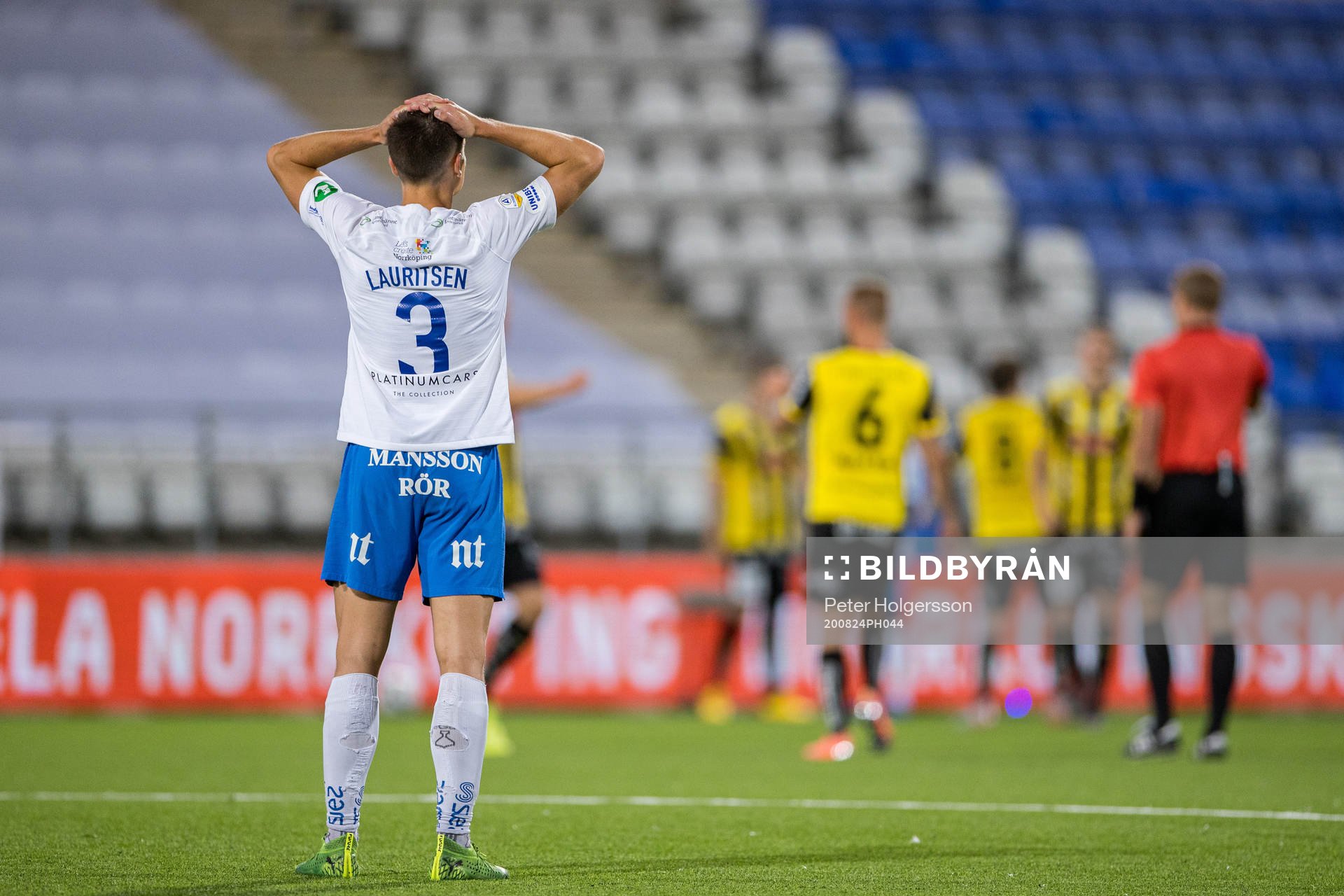 IFK Norrköpings Rasmus Stensbæk Lauritsen deppar