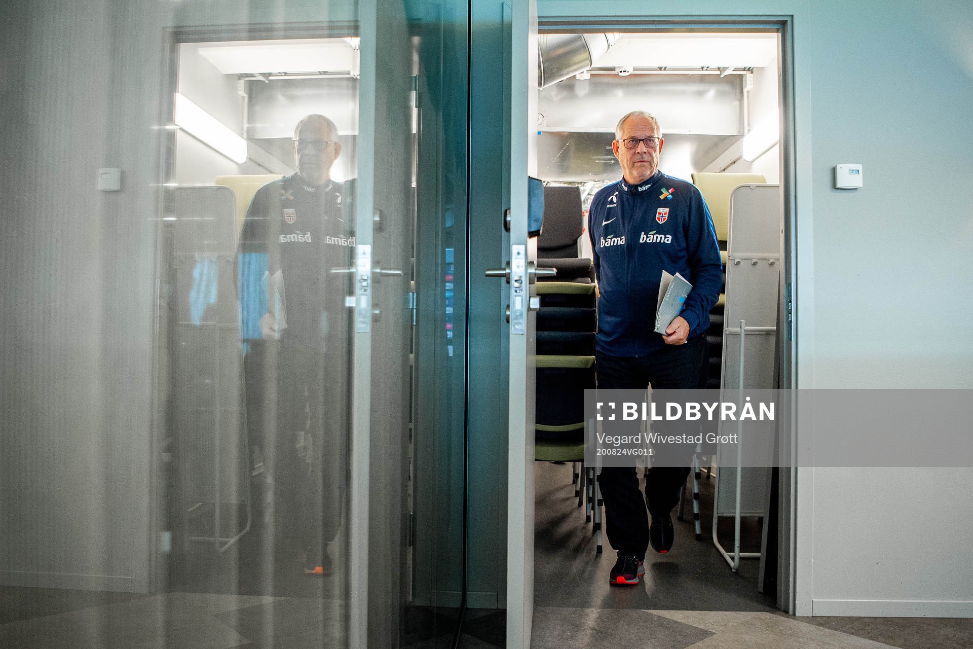 Lars Lagerbäck, head coach of Norway