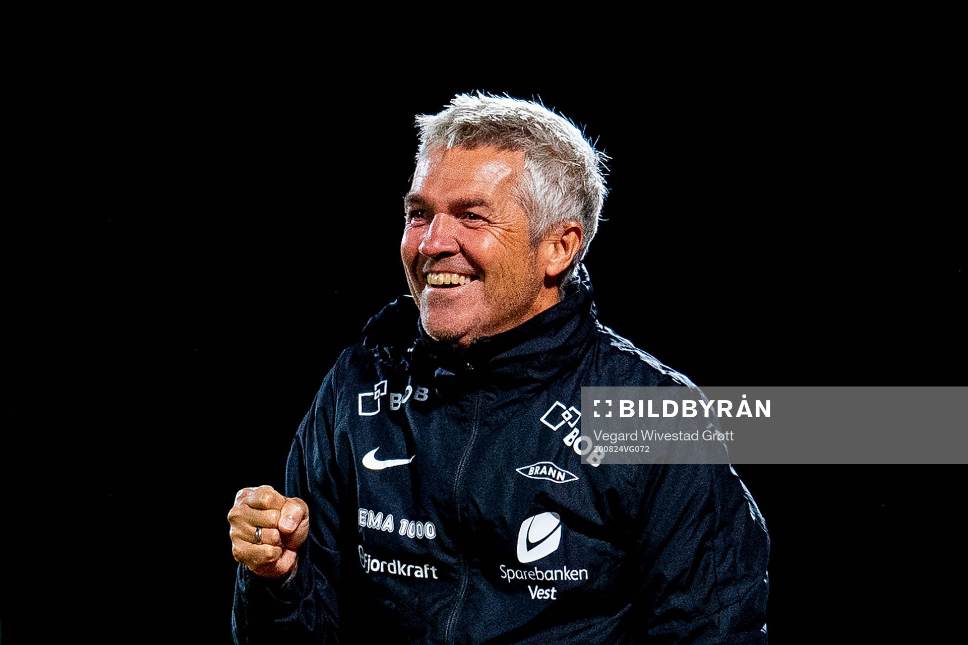 Kåre Ingebrigtsen, head coach of Brann, celebrates