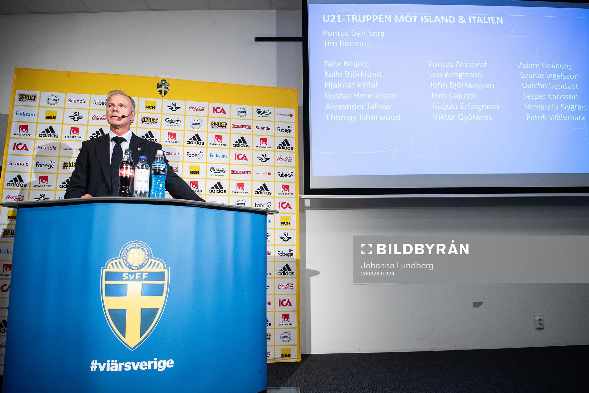 Head coach of the U21 team Roland Nilsson
