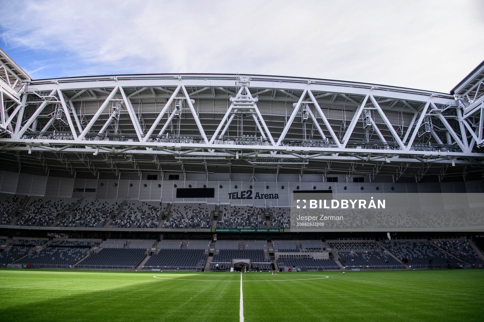 Interiör vy av Tele2 Arena