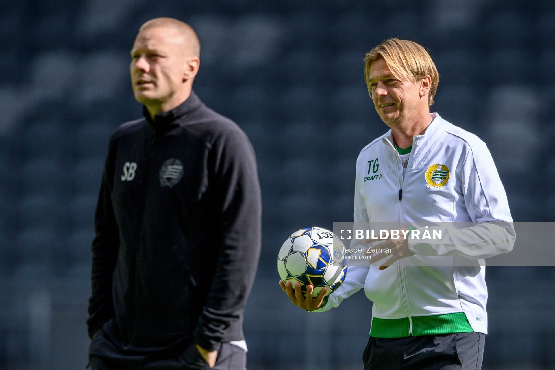 Hammarbys tränare Stefan Billborn och assisterande