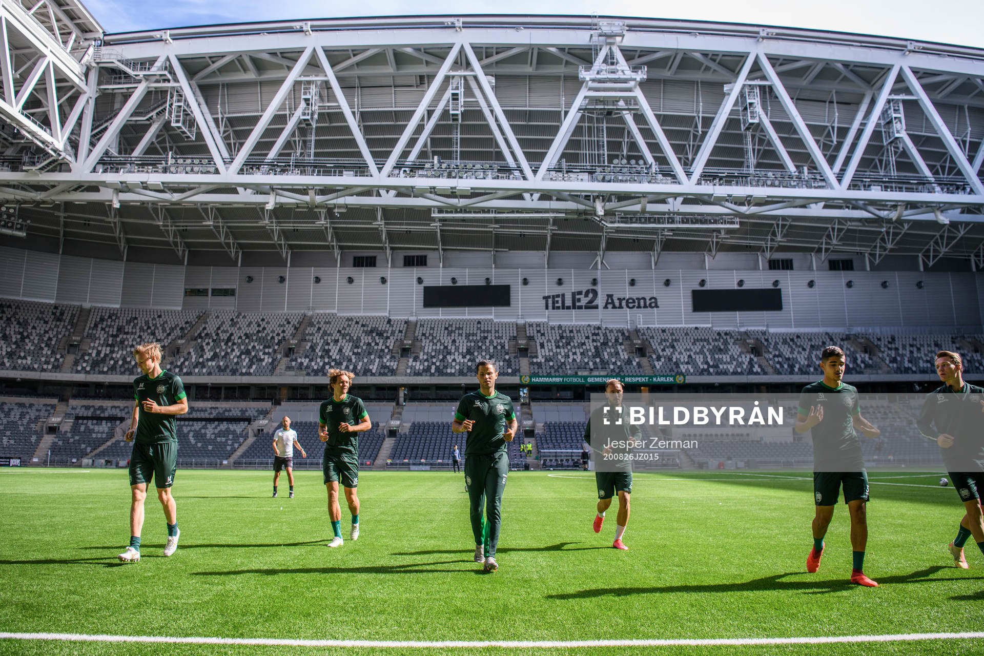 Hammarbys Tim Söderström (v), Kalle Björklund, Mohanad