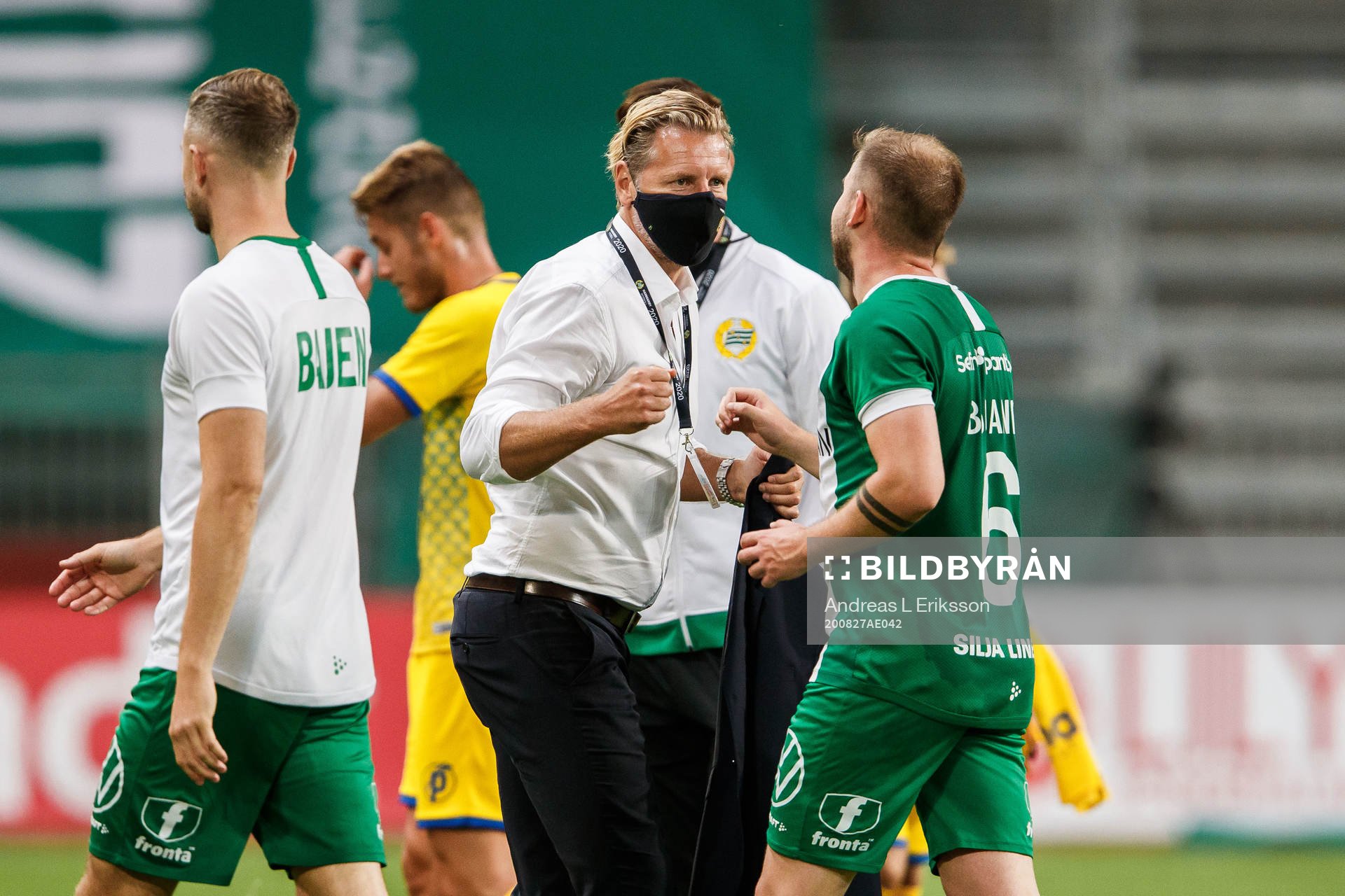 Jesper Jansson, sports director celebrate with Darijan