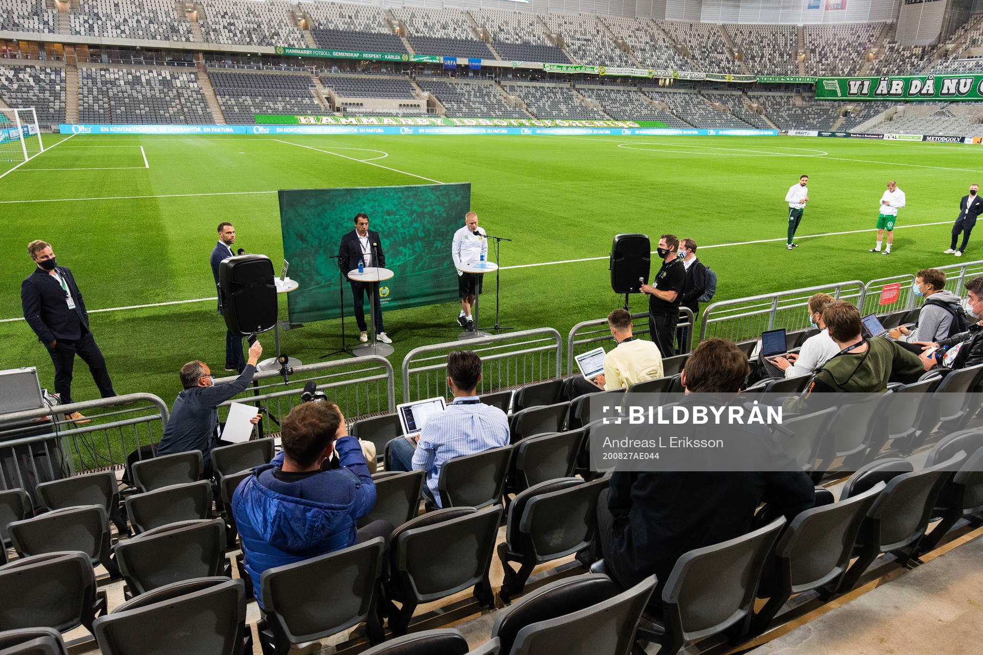 Zsolt Hornyak, head coach of Puskas and Stefan Billborn,