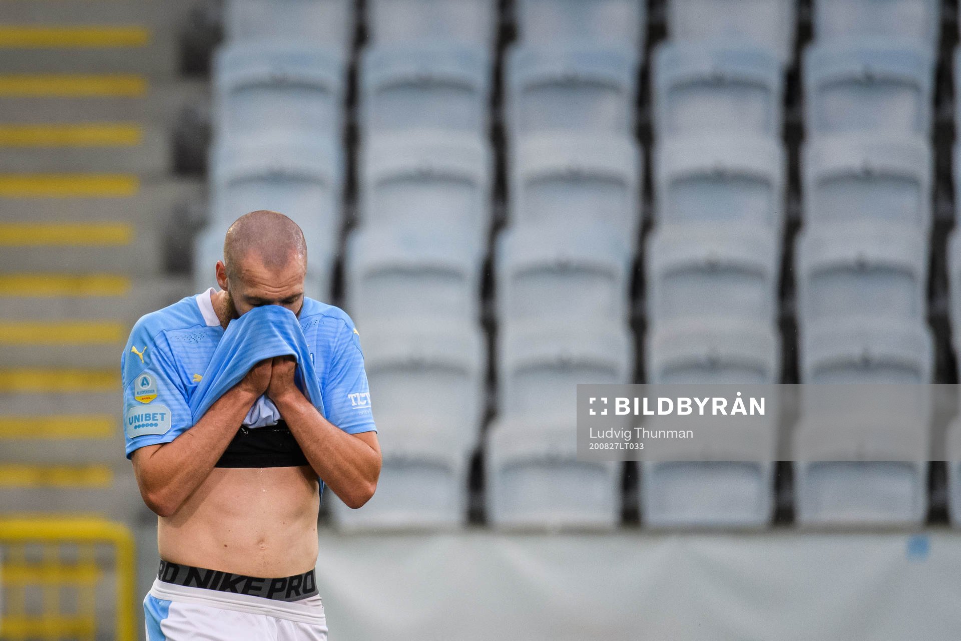 Jo Inge Berget of Malmö FF looks dejected