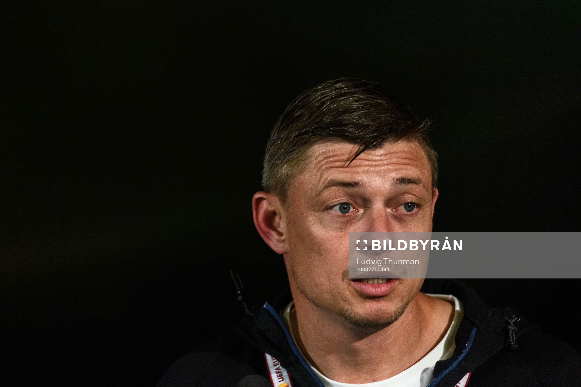 Jon Dahl Tomasson, head coach of Malmö FF at the press