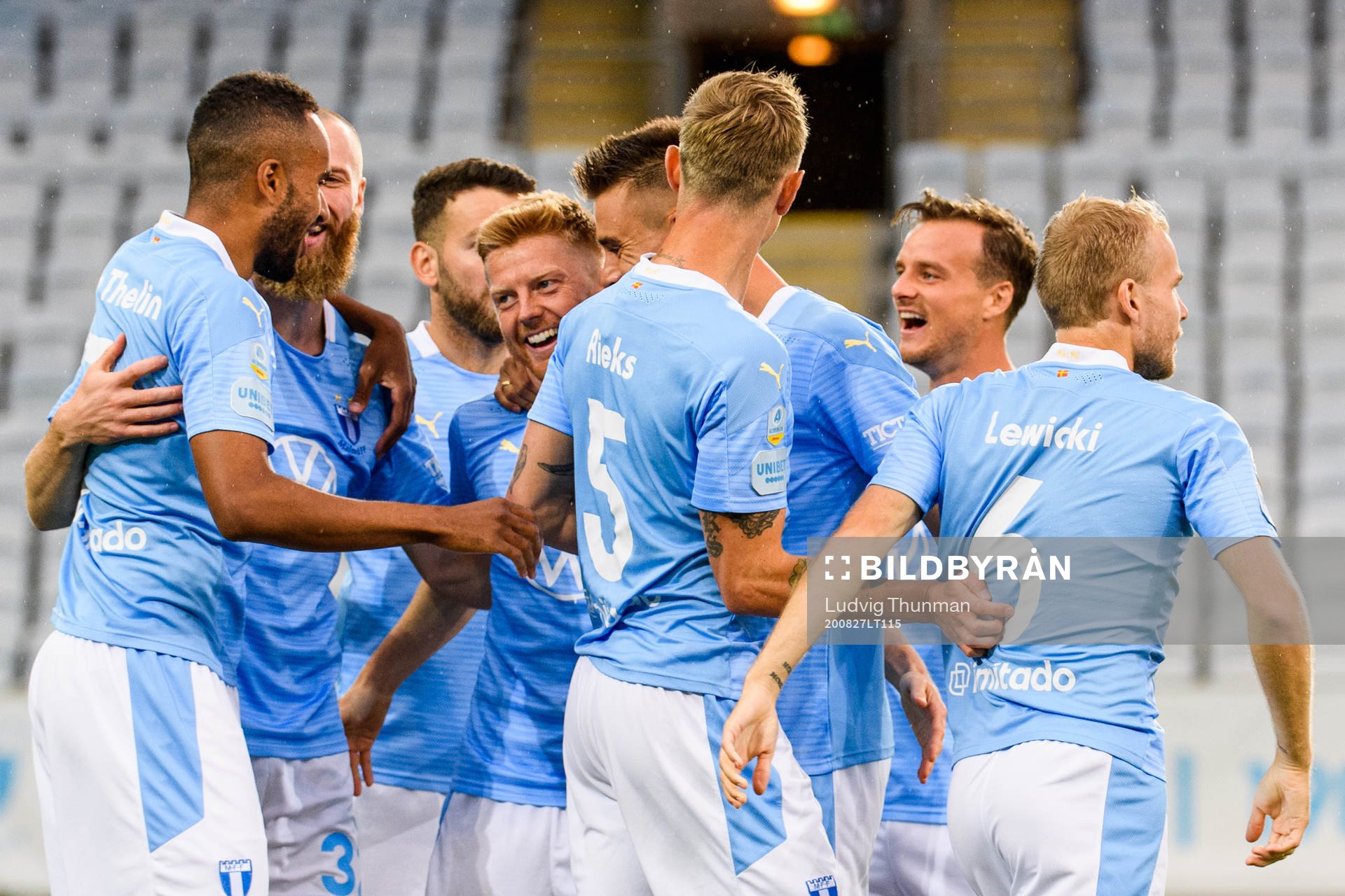 Jo Inge Berget celebrates with his teammates