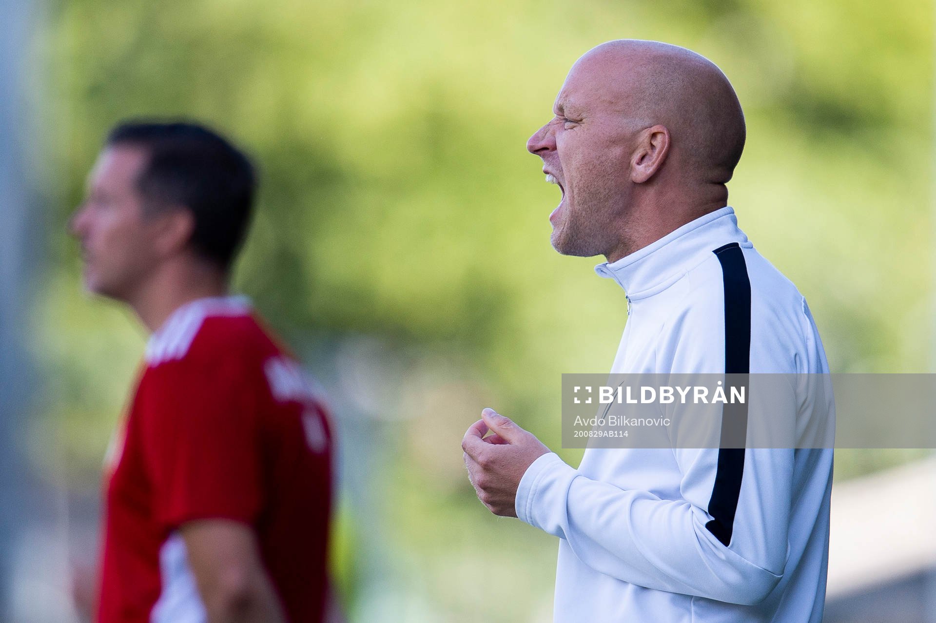 Landskronas tränare Billy Magnusson agerar