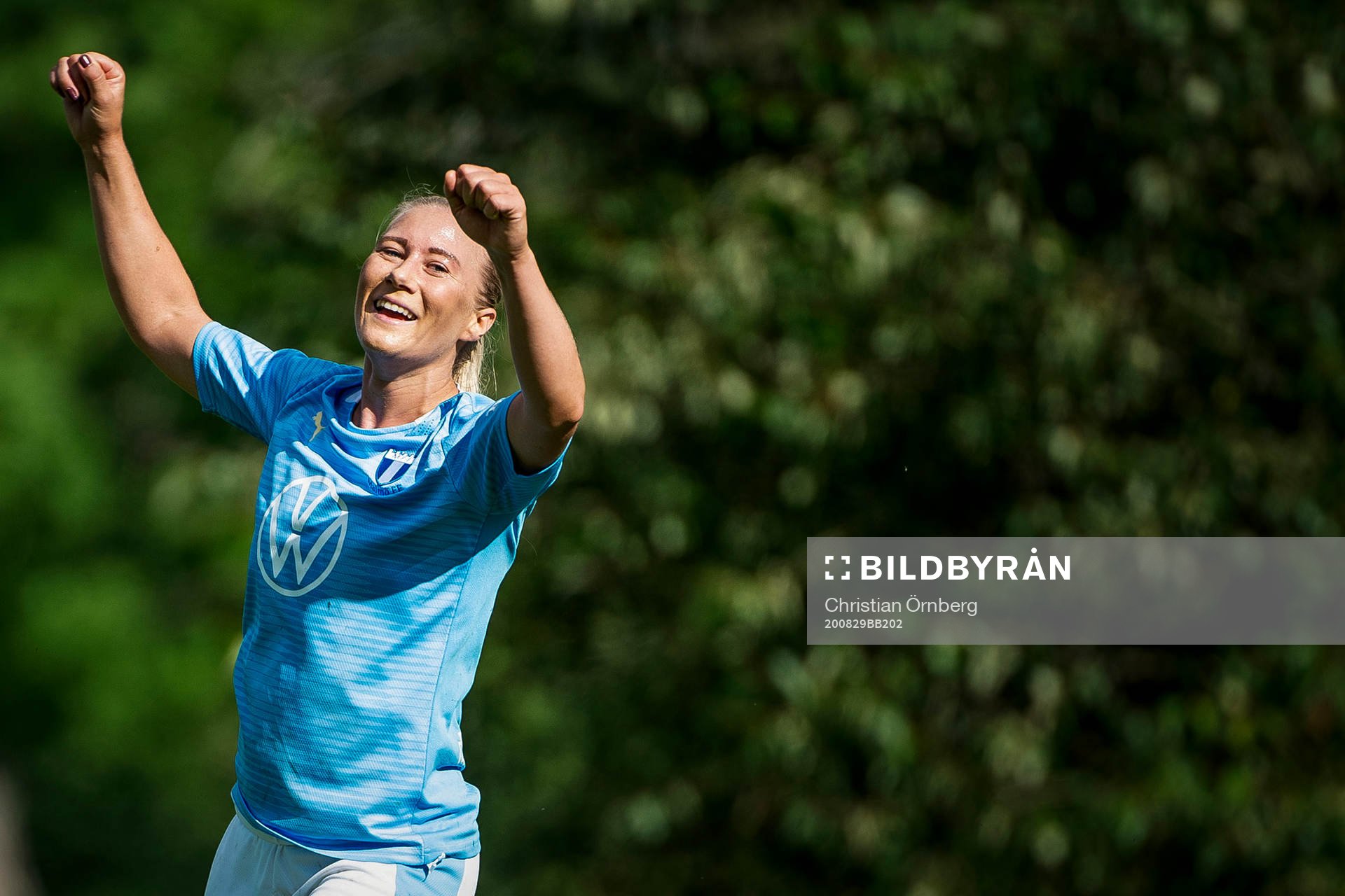 Malmö FFs Madeleine Hejde jublar