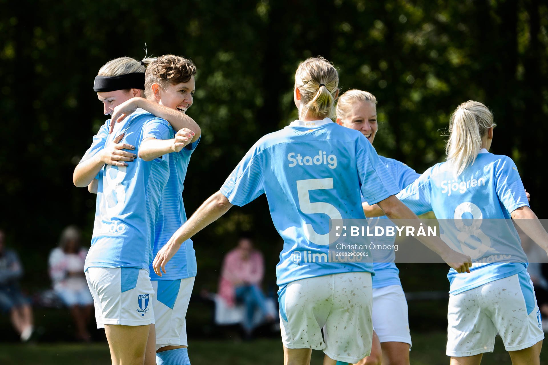 Malmö FFs Anna Hellsten, Rebecka Holm och Stina Stadig