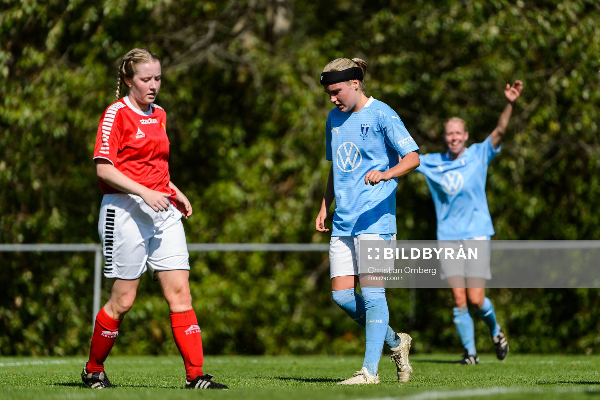 Malmö FFs Rebecka Holm efter 0-3 under fotbollsmatchen i Division 4 Sydvästra Skåne mellan Klågerup och Malmö FF den 29 augusti 2020 i Klågerup.