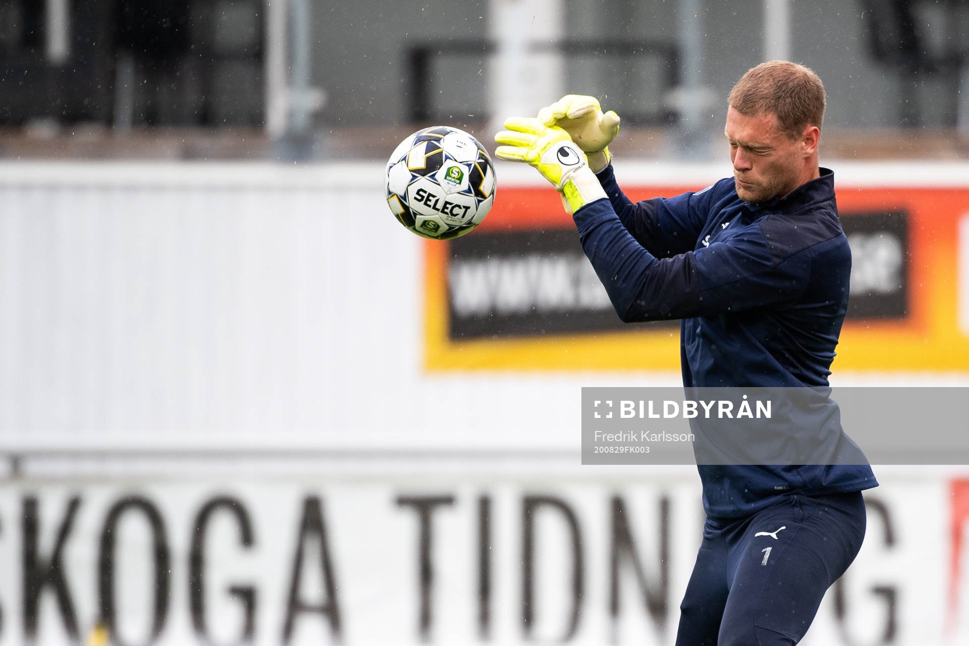 Halmstads målvakt Malkolm Nilsson Säfqvist