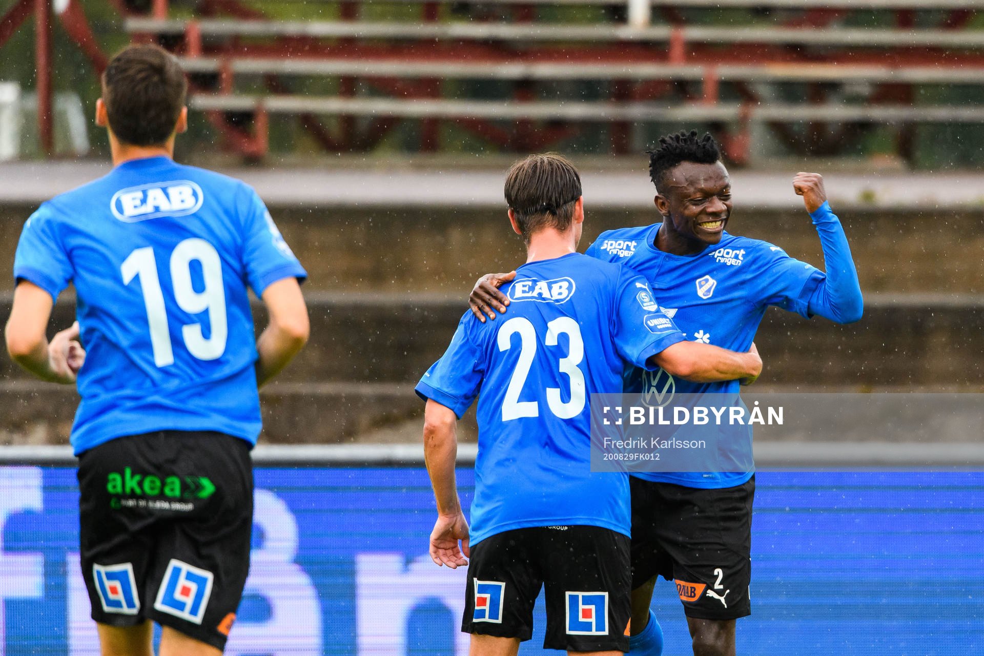 Halmstads Thomas Boakye jublar