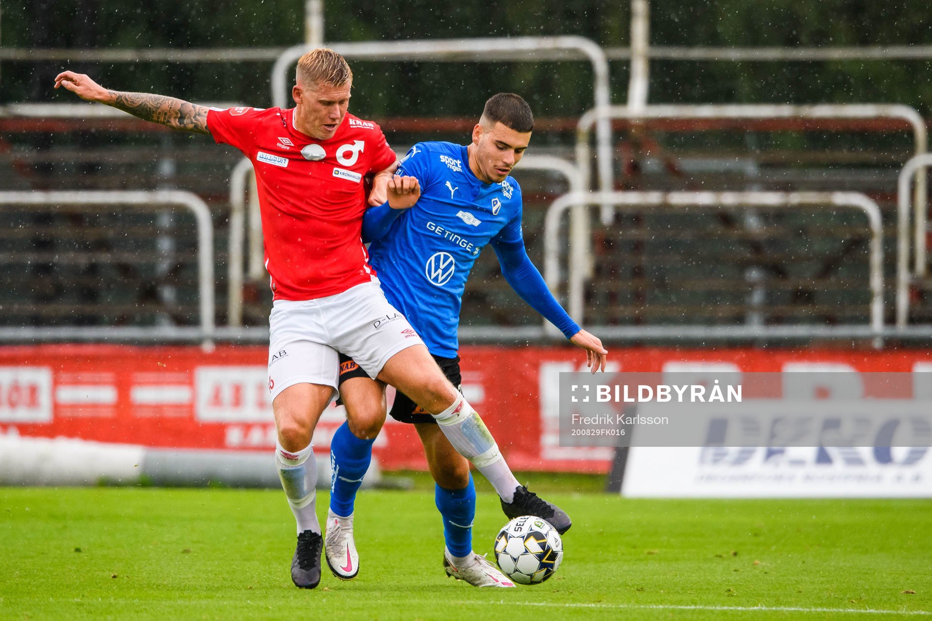 Degerfors Victor Edvardsen och Halmstads Edvin Kurtulus