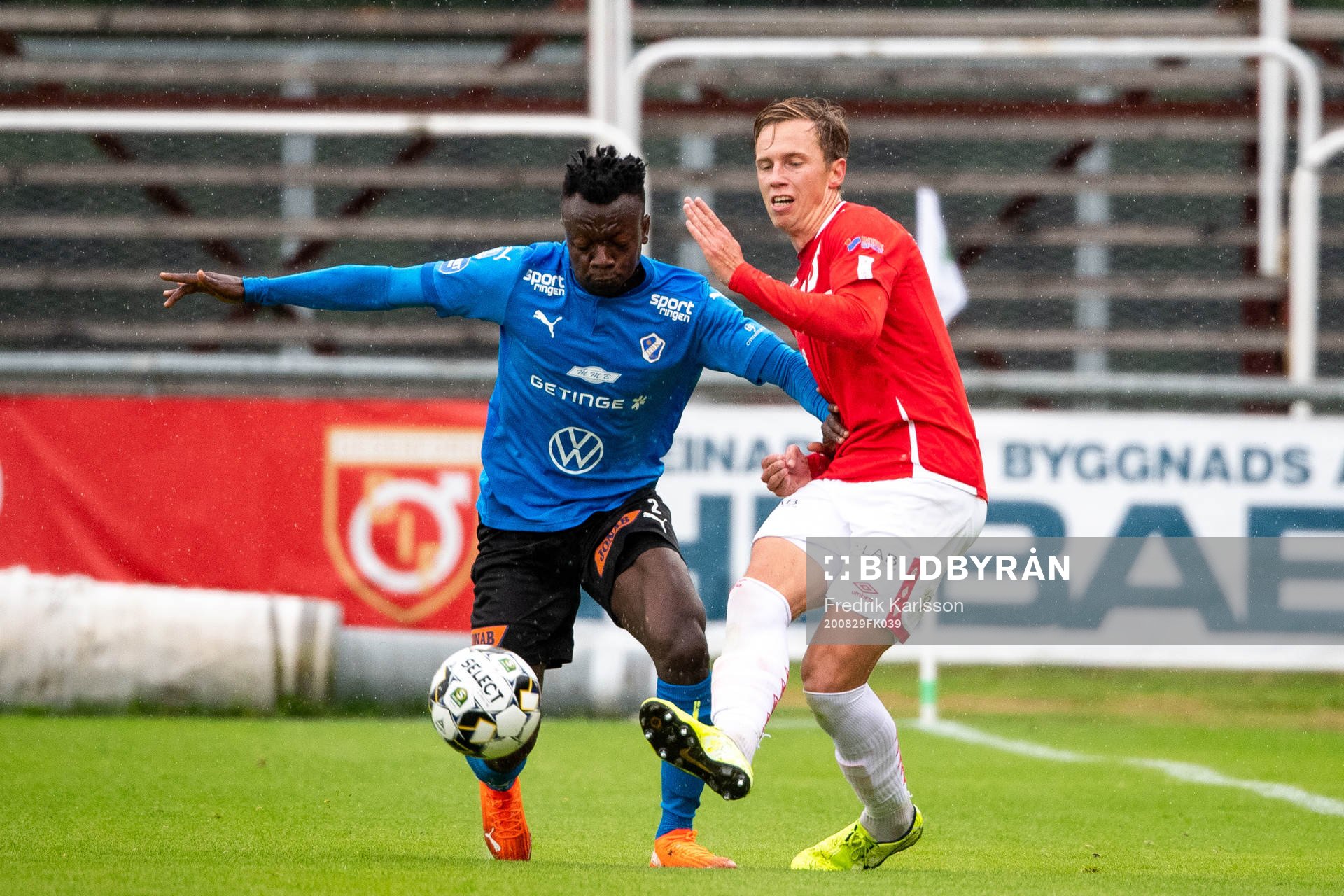 Halmstads Thomas Boakye och Degerfors Erik Lindell